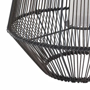 Lindby Kaati lanterne solaire LED, rotin, 37 cm^ Lampes Décoratives