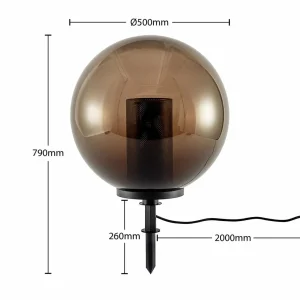 Lindby Kibara lampe sphérique décorative, Ø 50 cm^ Lampes Décoratives