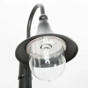 Lindby lampadaire d'extérieur Daphne, noir, à 1 lampe^ Lampadaires D'Extérieur