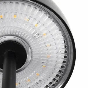 Lindby Lampe à poser LED rechargeable Arietty, noir, aluminium, 27cm, IP54^ Lampes Décoratives
