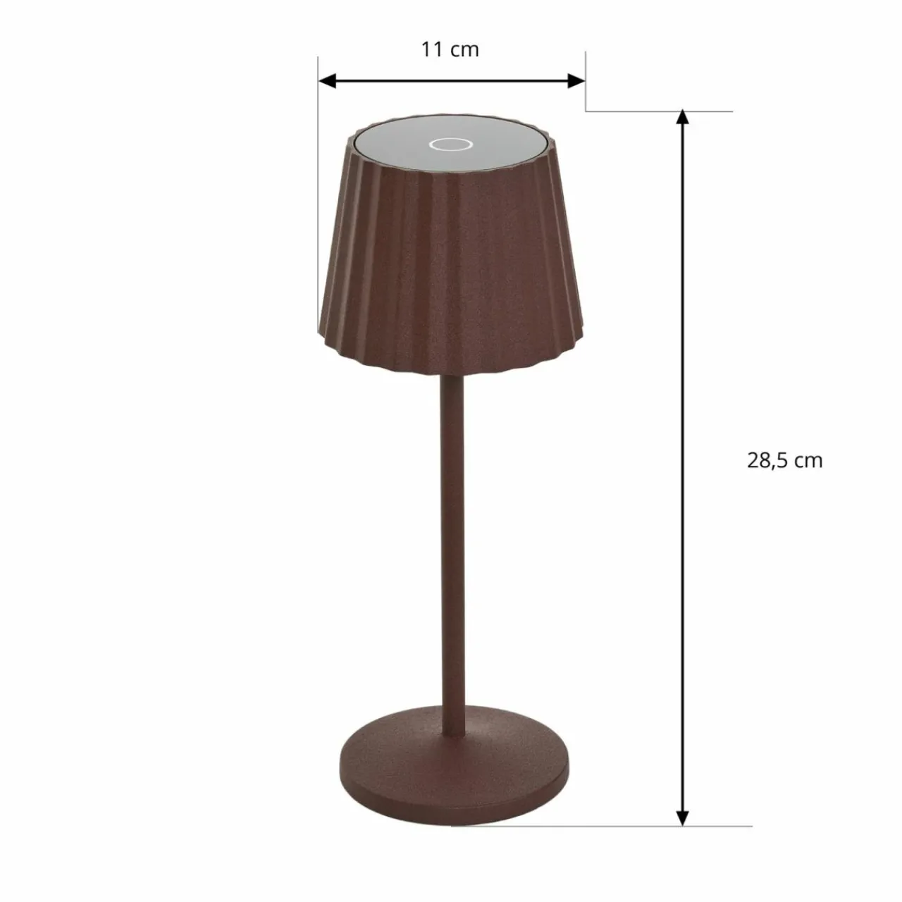 lindby_lampe__poser_led_rechargeable_esali_marron_rainures_aluminium_4.webp Lindby lampe à poser LED rechargeable Esali, marron, rainures, aluminium,^ Lampes Décoratives