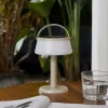 Lindby lampe de table LED Mikkel, beige, intensité variable, 7 cm^ Lampes Décoratives