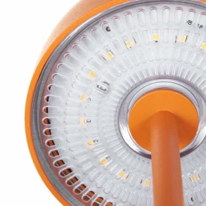 Lindby lampe de table LED rechargeable Arietty, orange, aluminium, Ø 10,5^ Lampes Décoratives
