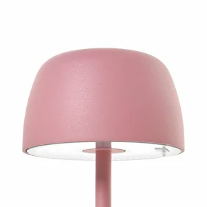 Lindby lampe de table LED rechargeable Arietty, rose, aluminium, Ø 10,5 cm^ Lampes Décoratives