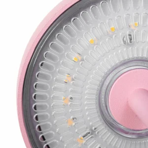 Lindby lampe de table LED rechargeable Arietty, rose, aluminium, Ø 10,5 cm^ Lampes Décoratives