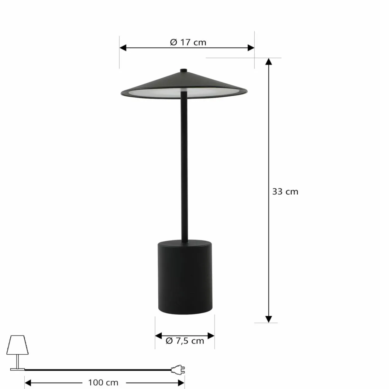 lindby_lampe_de_table_led_rechargeable_ayva_noir_aluminium_ip_1.webp Lindby lampe de table LED rechargeable Ayva, noir, aluminium, IP44^ Lampes Décoratives