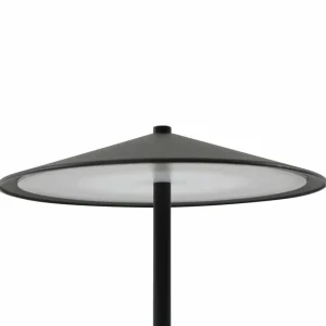 Lindby lampe de table LED rechargeable Ayva, noir, aluminium, IP44^ Lampes Décoratives