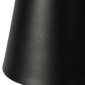 Lindby lampe de table LED rechargeable Janea CROSS, noir, métal^ Lampes Décoratives