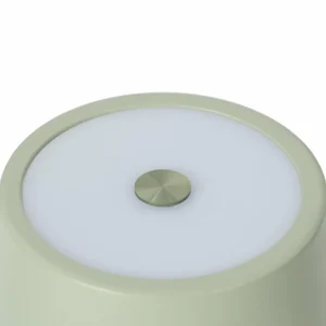 Lindby lampe de table LED rechargeable Janea CUBE, vert, métal^ Lampes Décoratives