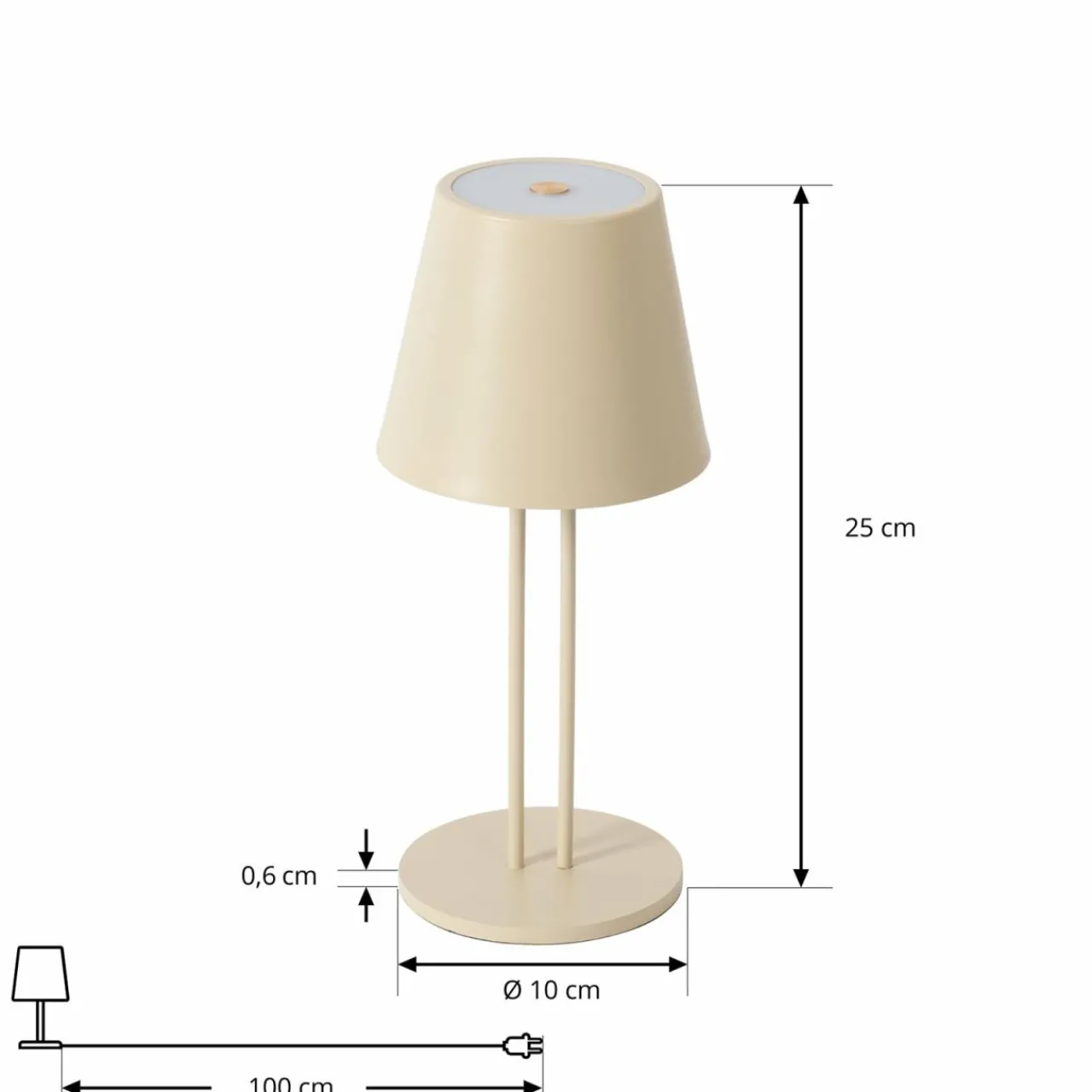 lindby_lampe_de_table_led_rechargeable_janea_twin_beige_mtal_3.webp Lindby lampe de table LED rechargeable Janea TWIN, beige, métal^ Lampes Décoratives