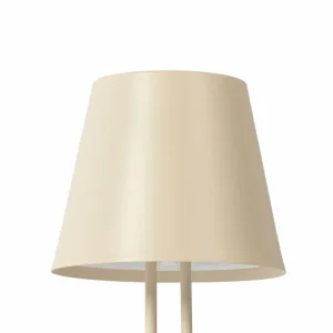 Lindby lampe de table LED rechargeable Janea TWIN, beige, métal^ Lampes Décoratives