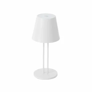 Lindby lampe de table LED rechargeable Janea TWIN, blanc, métal^ Lampes Décoratives