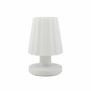 Lindby lampe de table LED rechargeable Jovem, blanc, plastique, RVB^ Lampes Décoratives