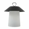 Lindby lampe de table LED rechargeable Kalina, noir/blanc, IP44^ Lampes Décoratives