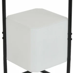 Lindby lampe de table LED rechargeable Valtor, noir/blanc, fer, IP44^ Lampes Décoratives