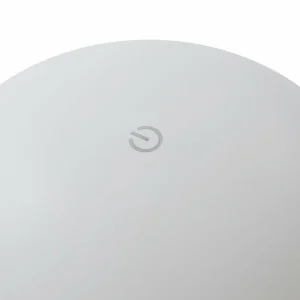 Lindby lampe de table LED rechargeable Zyre, blanc, IP44, variateur tactile^ Lampes Décoratives