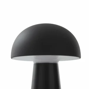 Lindby lampe de table LED rechargeable Zyre, noir, IP44, variateur tactile^ Lampes Décoratives