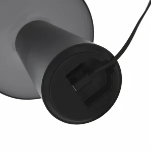 Lindby lampe de table LED rechargeable Zyre, noir, IP44, variateur tactile^ Lampes Décoratives