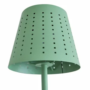 Lindby lampe de table LED solaire Hilario, vert, fer, batterie rechargeable^ Lampes Décoratives