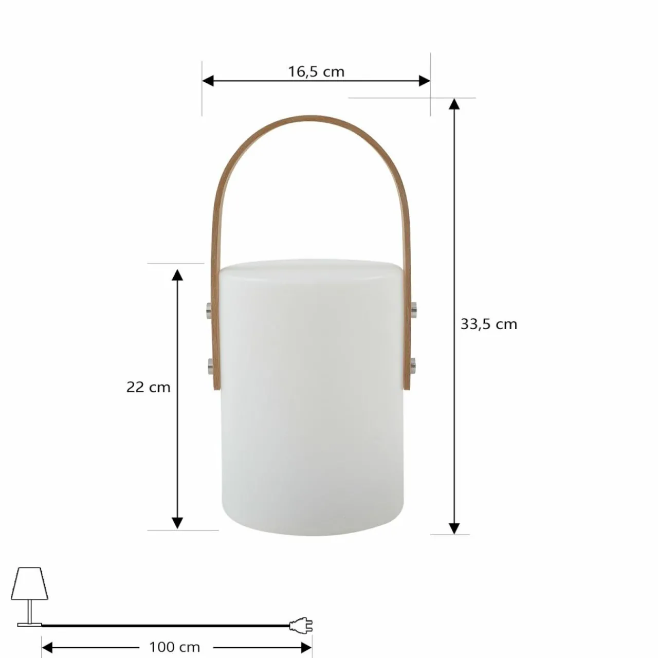 lindby_lampe_dextrieur__led_rechargeable_juria_blanc_cct_ip_2.webp Lindby Lampe d'extérieur à LED rechargeable Juria, blanc, CCT, IP44^ Lampes Décoratives