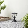 Lindby lampe pour socle Isidoro, noir, hauteur 28 cm, plastique^ Potelets Extérieurs