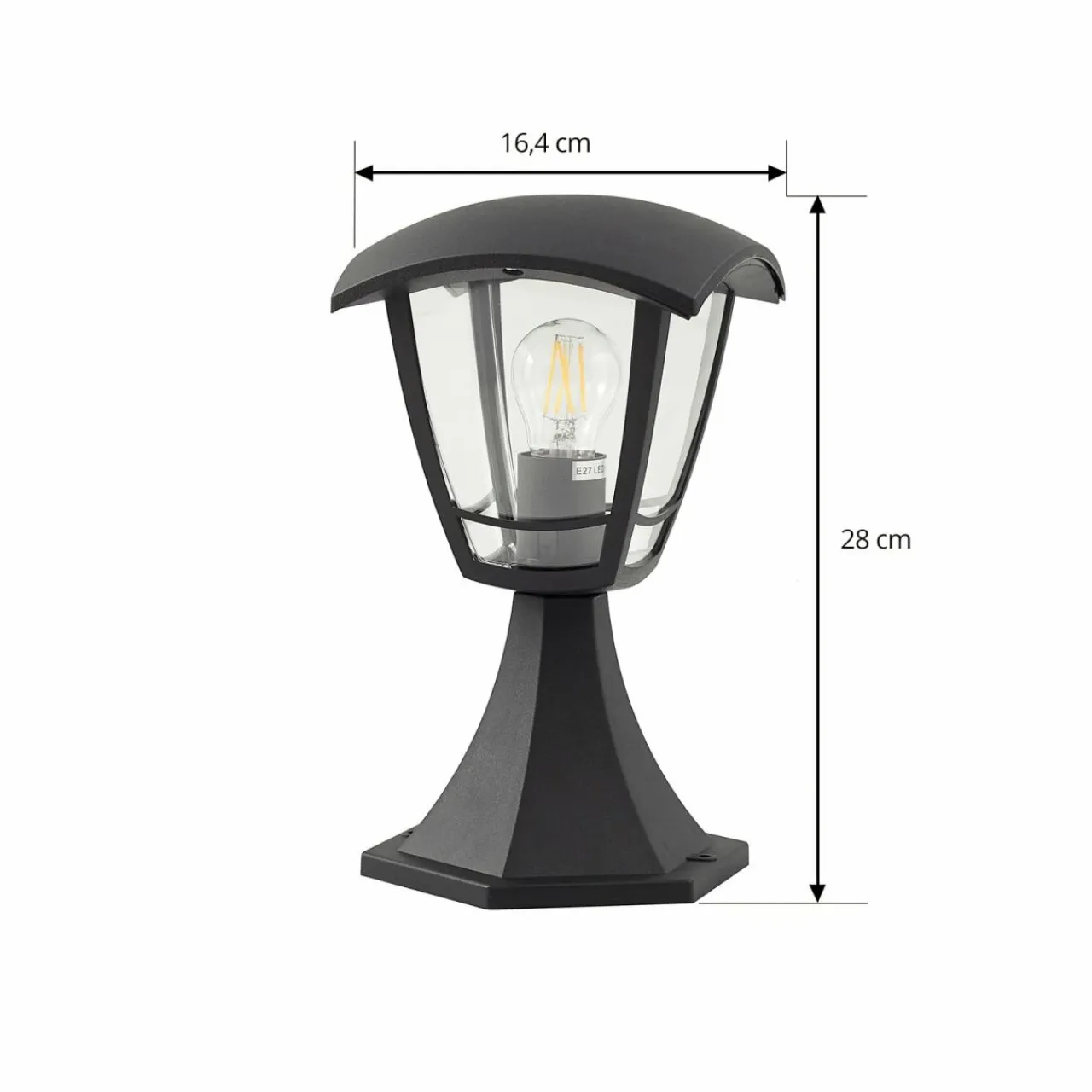 lindby_lampe_pour_socle_isidoro_noir_hauteur__cm_plastique_2.webp Lindby lampe pour socle Isidoro, noir, hauteur 28 cm, plastique^ Potelets Extérieurs