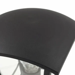 Lindby lampe pour socle Isidoro, noir, hauteur 28 cm, plastique^ Potelets Extérieurs