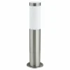 Lindby lampe pour socle Statius, gris, acier inoxydable, capteur, 45 cm^ Potelets Extérieurs Avec Détecteur