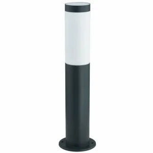 Lindby lampe pour socle Statius, noir, acier inoxydable, 45 cm^ Potelets Extérieurs