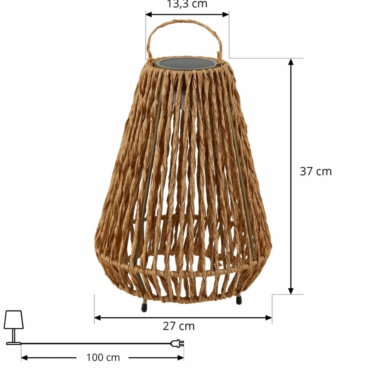 lindby_lampe_solaire_led_amaria_rotin_clair___cm_1.webp Lindby lampe solaire LED Amaria, rotin, clair, Ø 27 cm^ Lampes Décoratives