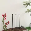 Lindby lampe solaire LED Balian, set de 3, noir, aluminium, 3000K^ Lampes Décoratives