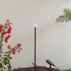 Lindby lampe solaire LED Freydis, noir, aluminium, 2.000 K^ Lampes Décoratives