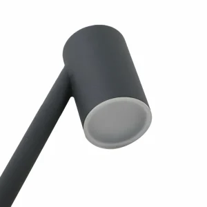 Lindby lampe solaire LED Myric, noir, aluminium, 3.000 K^ Lampes Décoratives