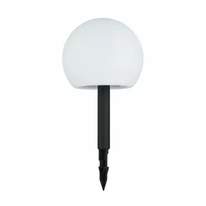 Lindby Lampes solaires LED Lago, RGBW, set de 3 boules, piquet de terre^ Lampes Décoratives