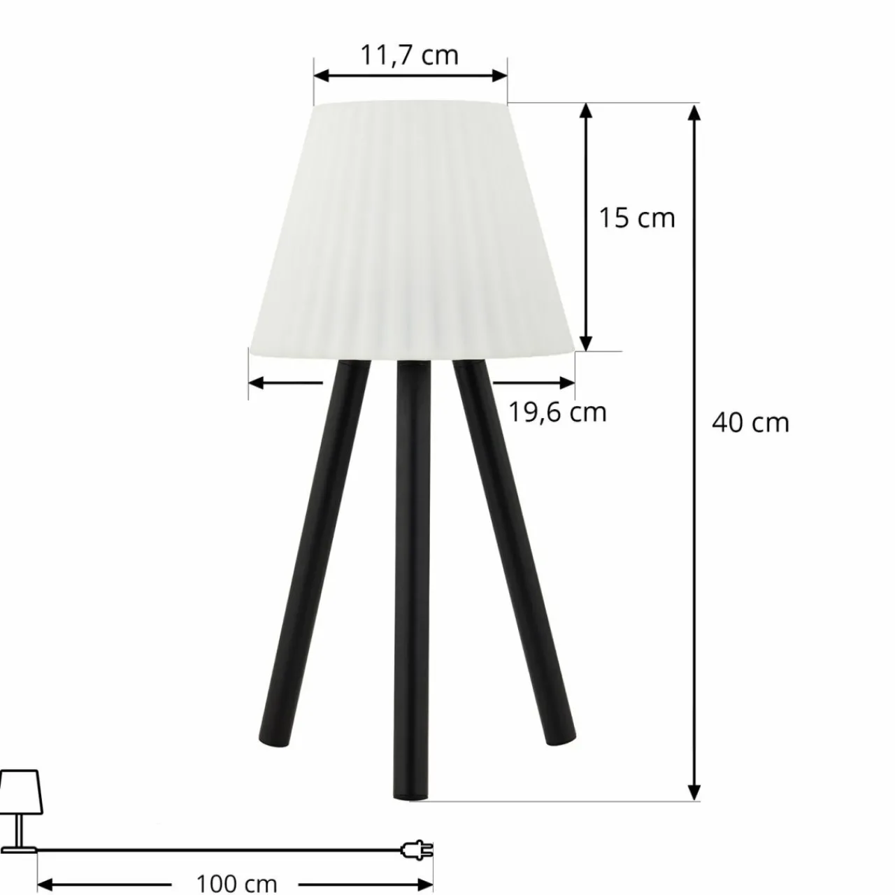 lindby_led_lampe_dextrieur_jaimy_batterie_noir_mtal_1.webp Lindby LED lampe d'extérieur Jaimy, batterie, noir, métal^ Lampes Décoratives