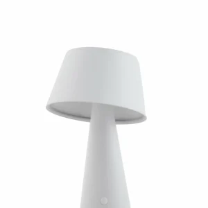 Lindby LED lampe solaire de table Lirinor, blanc, plastique, Ø 13cm^ Lampes Décoratives