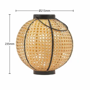 Lindby Lemark lanterne solaire LED sphère portable^ Lampes Décoratives