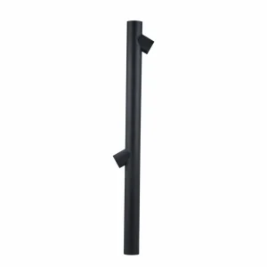 Lindby Lolani Borne lumineuse en aluminium 2fl 120 cm^ Bornes Éclairage Extérieur