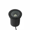 Lindby luminaire encastré dans le sol Cliff, Ø 13 cm, rond, noir^ Spots Encastrés Dans Le Sol D'Extérieur
