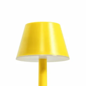 Lindby luminaire LED rechargeable Gaja, jaune, USB, IP44, RGBW, intensité^ Lampes Décoratives