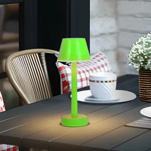 Lindby luminaire LED rechargeable Gaja, vert, USB, IP44, RGBW, intensité^ Lampes Décoratives