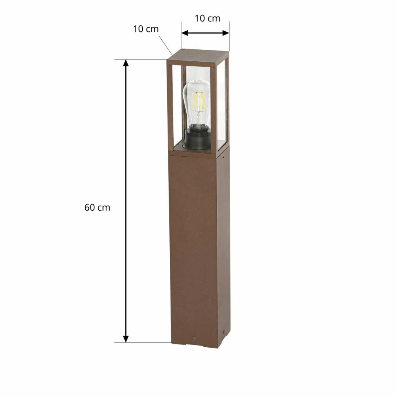 lindby_luminaire_pour_socle_robigus_couleur_rouille_aluminium_2.webp Lindby luminaire pour socle Robigus, couleur rouille, aluminium^ Potelets Extérieurs