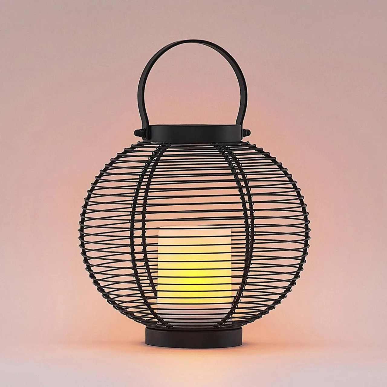 lindby_mairuna_lanterne_solaire_led_noire_cm_2.webp Lindby Mairuna lanterne solaire LED noire, 22,7 cm^ Lampes Décoratives