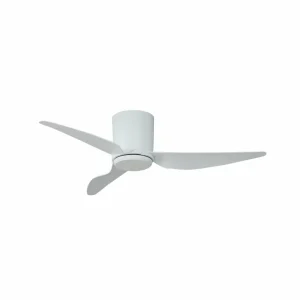 Lindby ventilateur de plafond Aulo, blanc, DC, silencieux, Ø 123 cm^ Ventilateurs