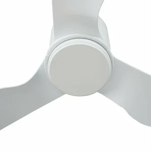 Lindby ventilateur de plafond Aulo, blanc, DC, silencieux, Ø 123 cm^ Ventilateurs