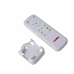 Lindby ventilateur de plafond Aulo, blanc, DC, silencieux, Ø 123 cm^ Ventilateurs