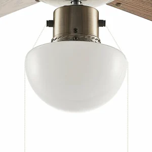 Lindby Ventilateur de plafond avec lumière Rakan, silencieux, Ø 106 cm^ Ventilateurs