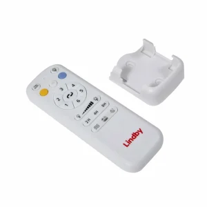 Lindby Ventilateur de plafond LED Enon, blanc, moteur DC, silencieux^ Ventilateurs