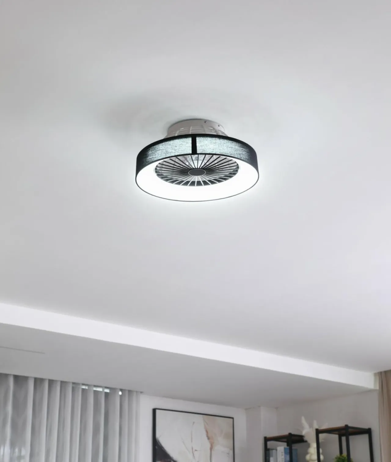 lindby_ventilateur_de_plafond_led_mace_noir_silencieux___cm_0.webp Lindby Ventilateur de plafond LED Mace, noir, silencieux, Ø 47 cm^ Ventilateurs