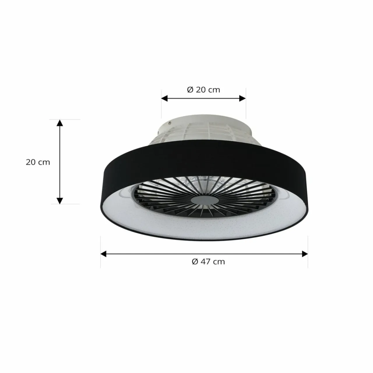 lindby_ventilateur_de_plafond_led_mace_noir_silencieux___cm_3.webp Lindby Ventilateur de plafond LED Mace, noir, silencieux, Ø 47 cm^ Ventilateurs